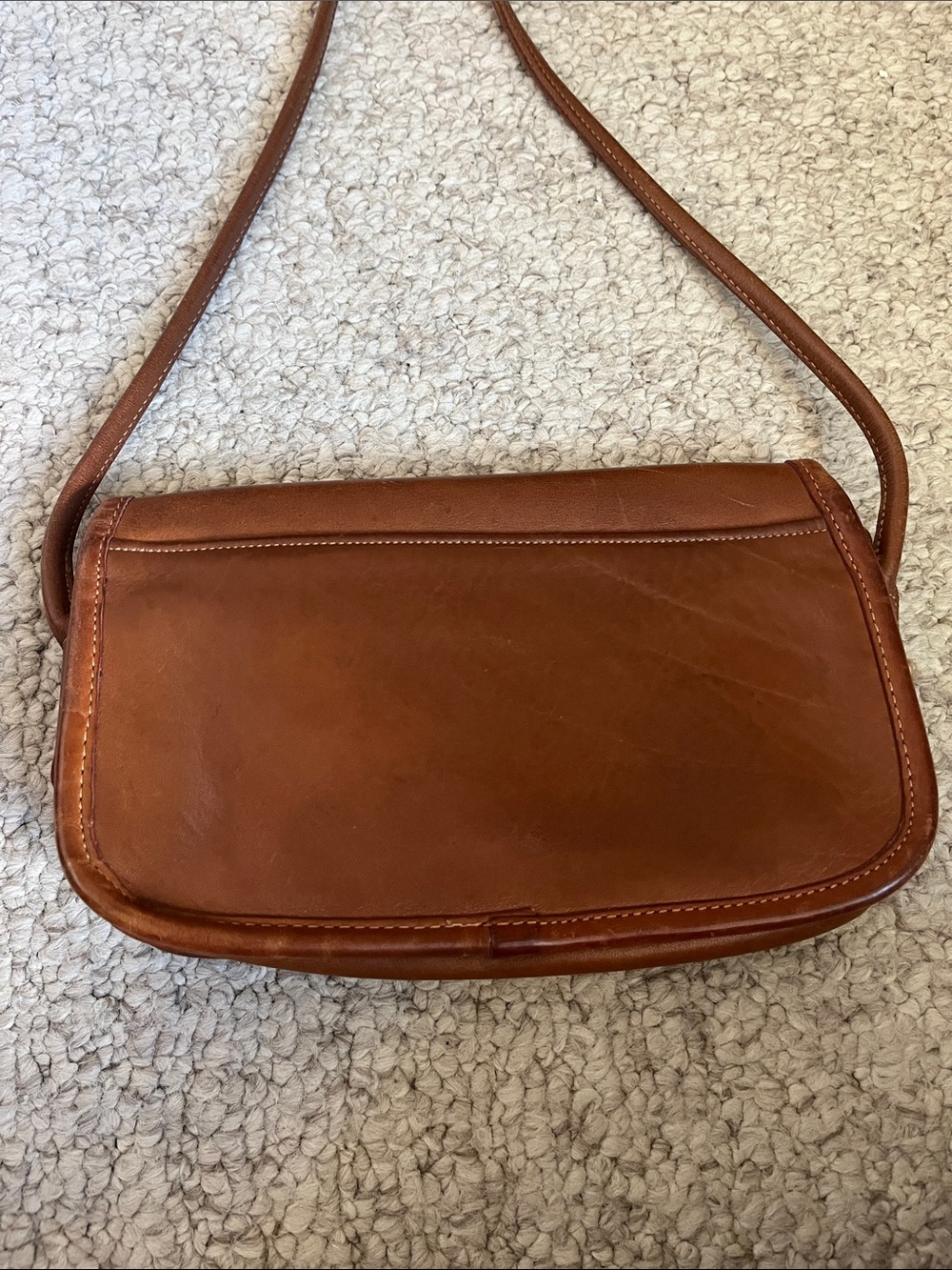 Coach Brown Leather Turn-Lock Crossbody - Picture 4 of 7